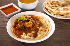 Roti Banjir With Mutton Curry