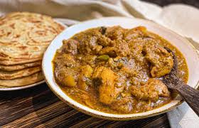 Roti Canai With Chicken Curry