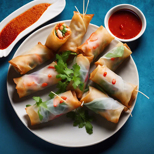 Masala Prawn Spring Rolls