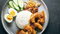 Nasi Lemak with sambal Prawn